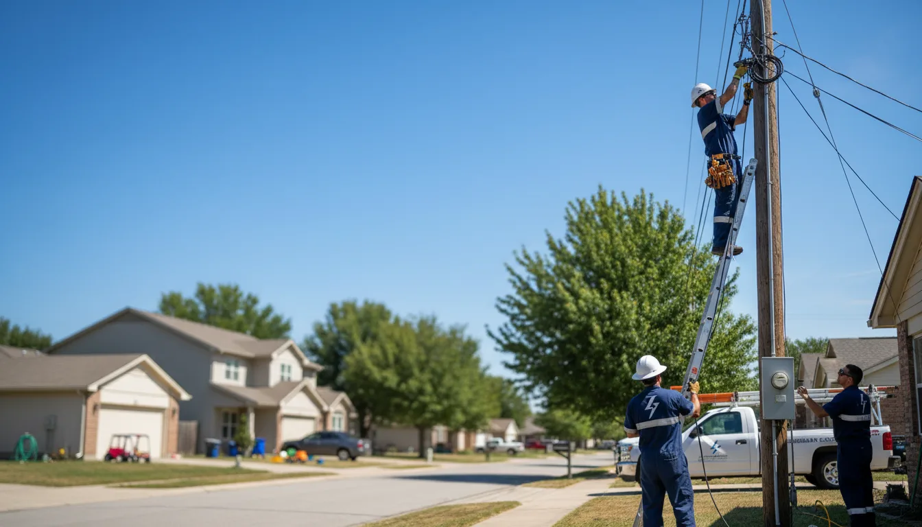 Residential electrician providing installation services in Thayer, MO